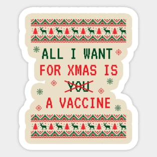 All I Want for Xmas is a Vaccine Sticker